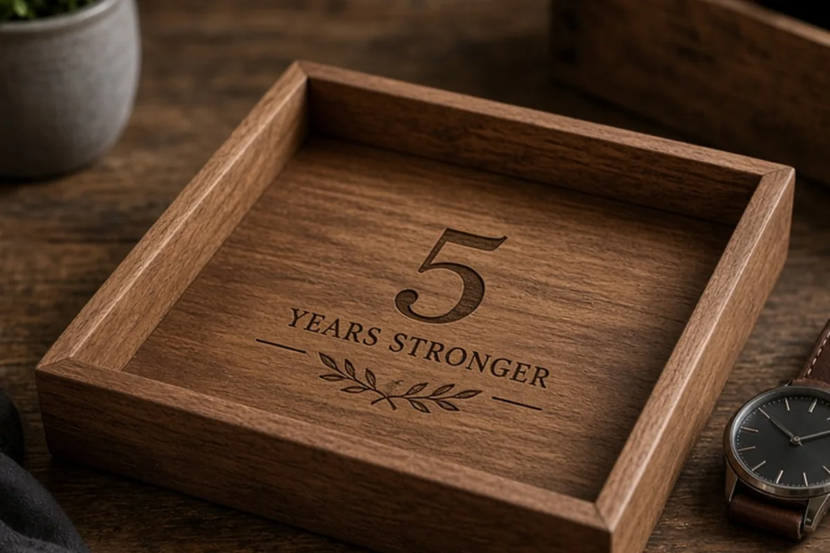 Illustration for DIY 5th Anniversary Gifts for Him to Celebrate Five Years