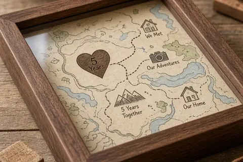 Illustration for DIY 5th Anniversary Gifts for Husband With Personal Meaning