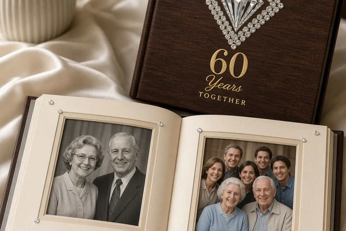 Illustration for DIY 60th Anniversary Gifts for Her: Meaningful Projects