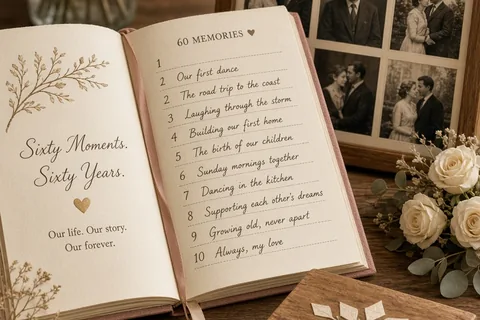 Illustration for DIY 60th Anniversary Gifts for Your Wife: Meaningful Ideas