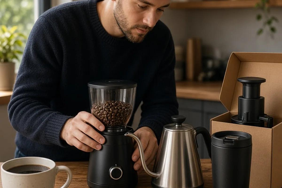 Illustration for Coffee Gifts for Your Boyfriend That Elevate His Daily Brew