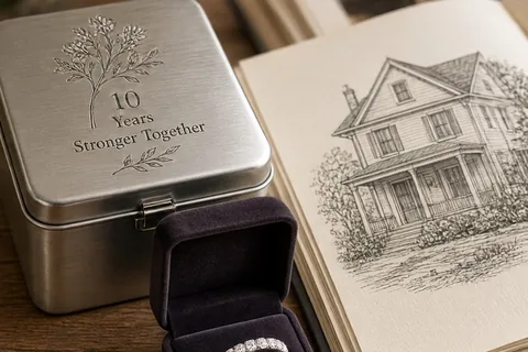 Illustration for Sentimental 10th Anniversary Gifts for Her with Meaning