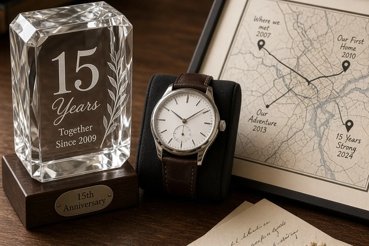 Illustration for Sentimental 15th Anniversary Gifts for Him to Cherish