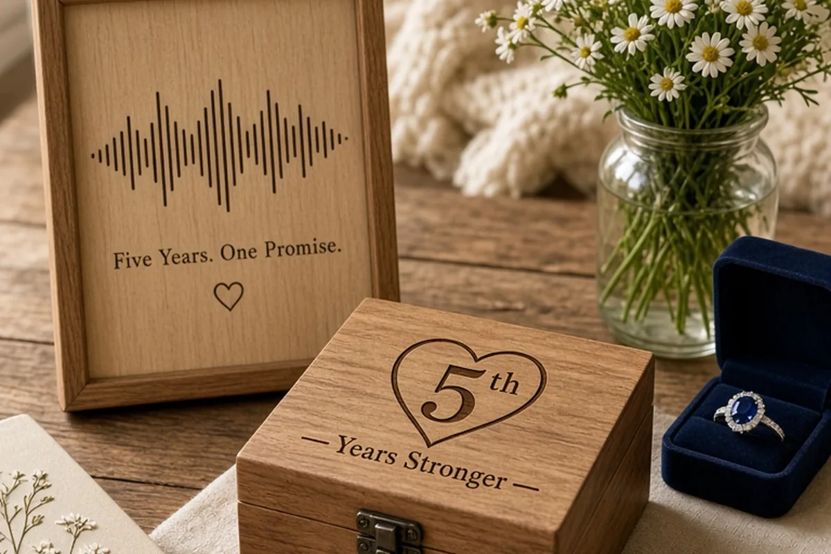Illustration for Sentimental 5th Anniversary Gifts for Her with Lasting Meaning