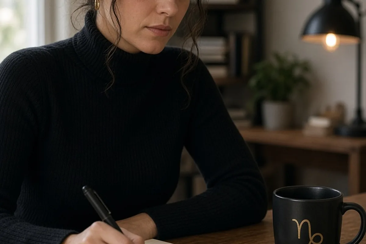 Illustration for Signs a Capricorn Woman Likes You: How to Read Her Signals