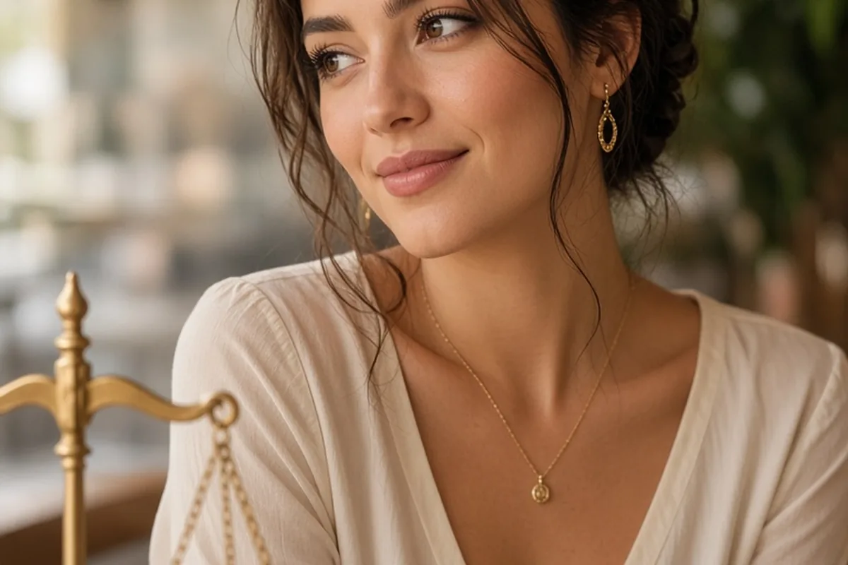 Illustration for Signs a Libra Woman Likes You and How to Respond