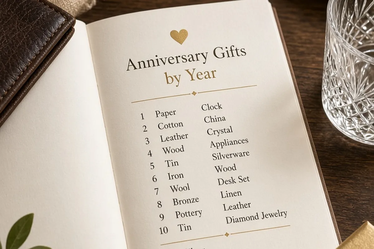 Illustration for Anniversary Gift for Each Year Guide to Meaningful Themes