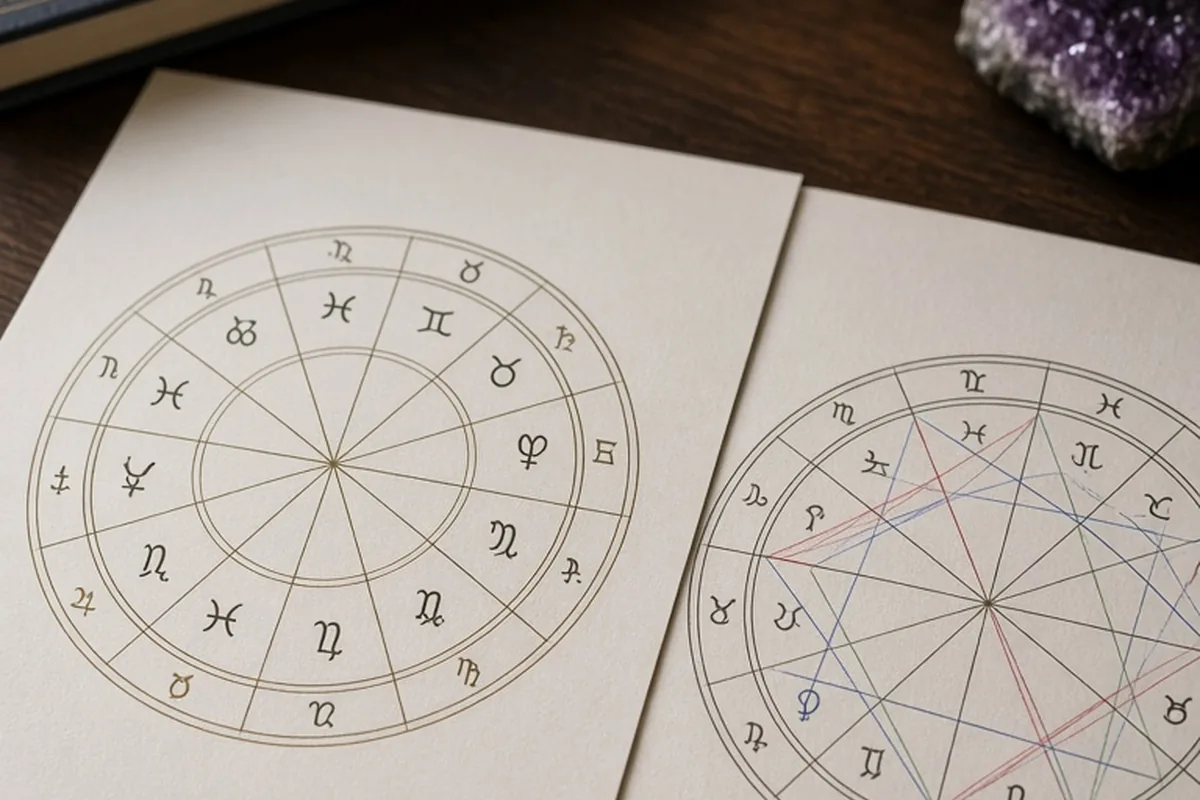 Illustration for Birth Chart Compatibility: Comparing Complete Astrology Charts