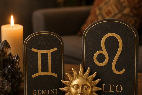 Illustration for Gemini and Leo Compatibility: Navigating Passion and Play