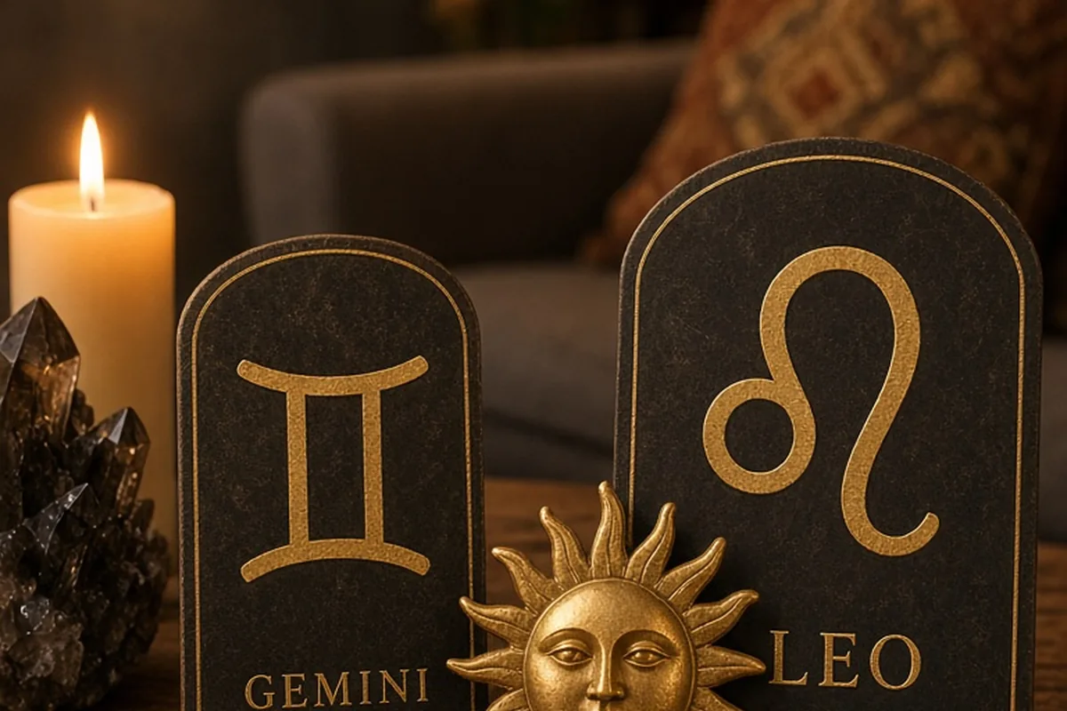 Illustration for Gemini and Leo Compatibility: Navigating Passion and Play