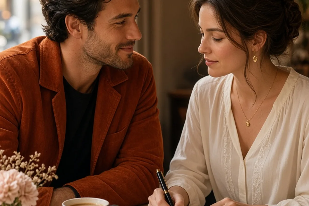 Illustration for Leo Man and Libra Woman Compatibility: Building Lasting Harmony