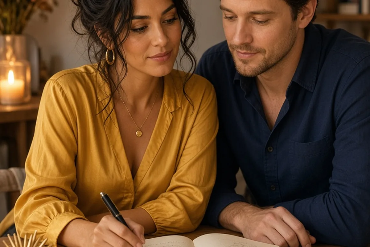 Illustration for Leo Woman and Libra Man Compatibility in Long-Term Love