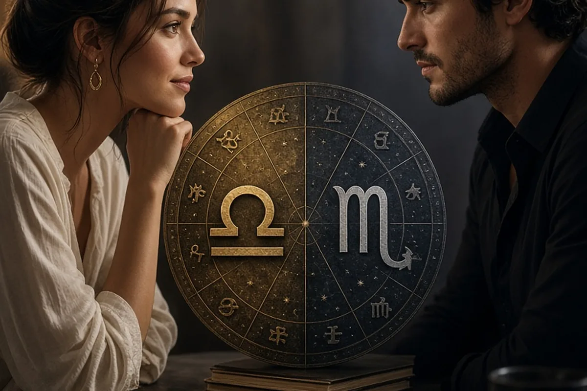 Illustration for Libra and Scorpio Compatibility: Balancing Charm and Depth