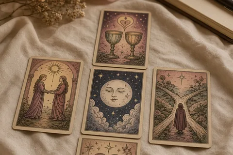 Illustration for Love Tarot Spreads for Gaining Relationship Clarity