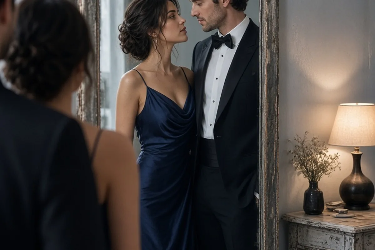 Illustration for Black Tie Wedding Guest Outfit Questions for Couples