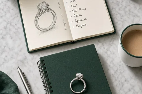 Illustration for Engagement Ring Settings Planning Timeline and Milestones