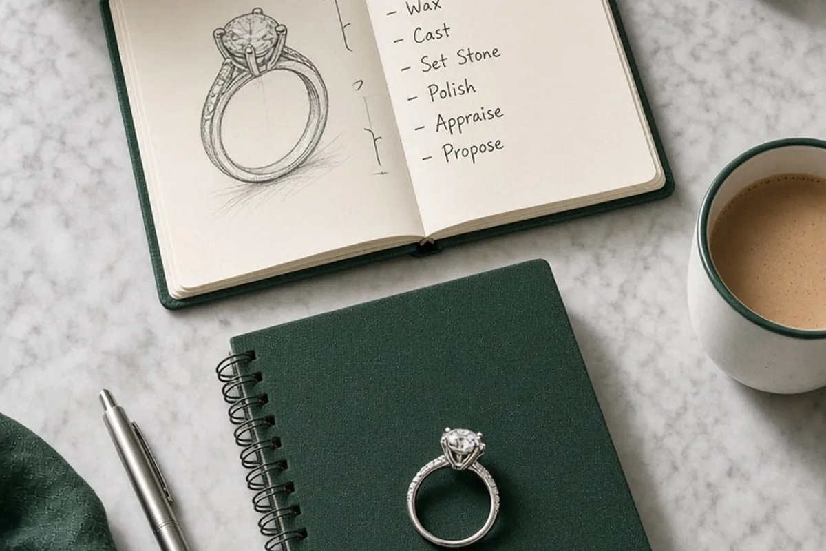 Illustration for Engagement Ring Settings Planning Timeline and Milestones