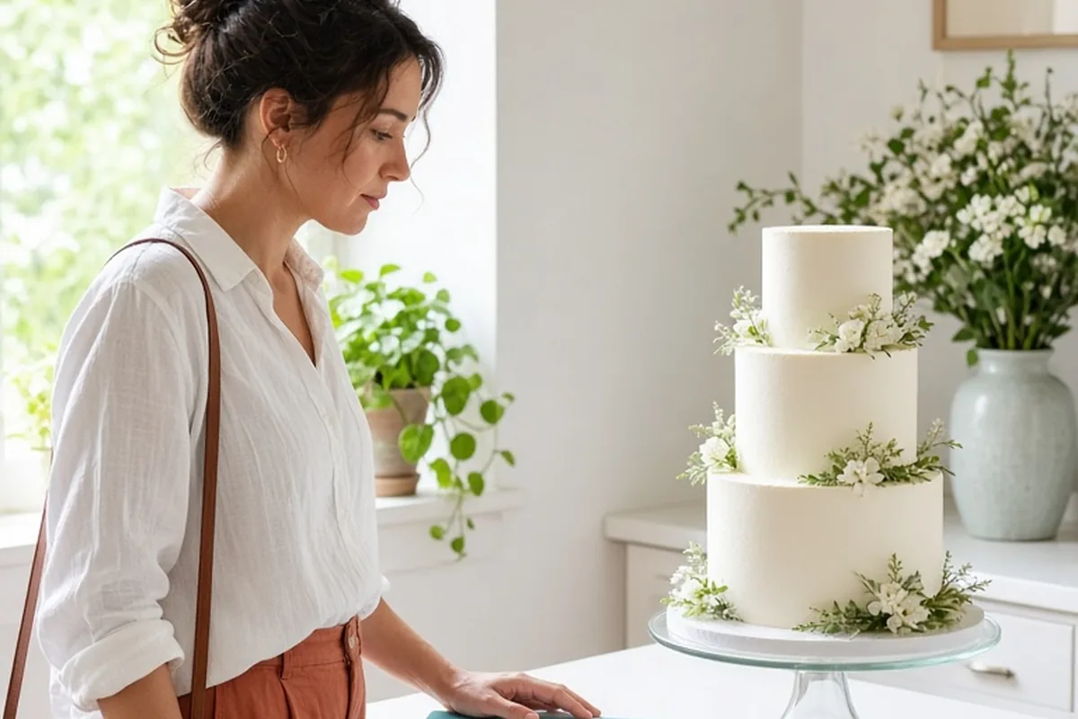 Illustration for How to Budget for Wedding Cake Costs and Serving Styles