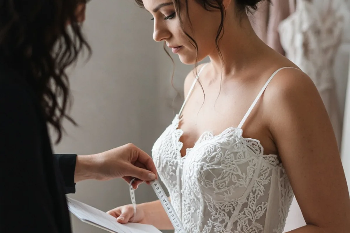Illustration for How to Budget for Wedding Dress Sizing and Alterations