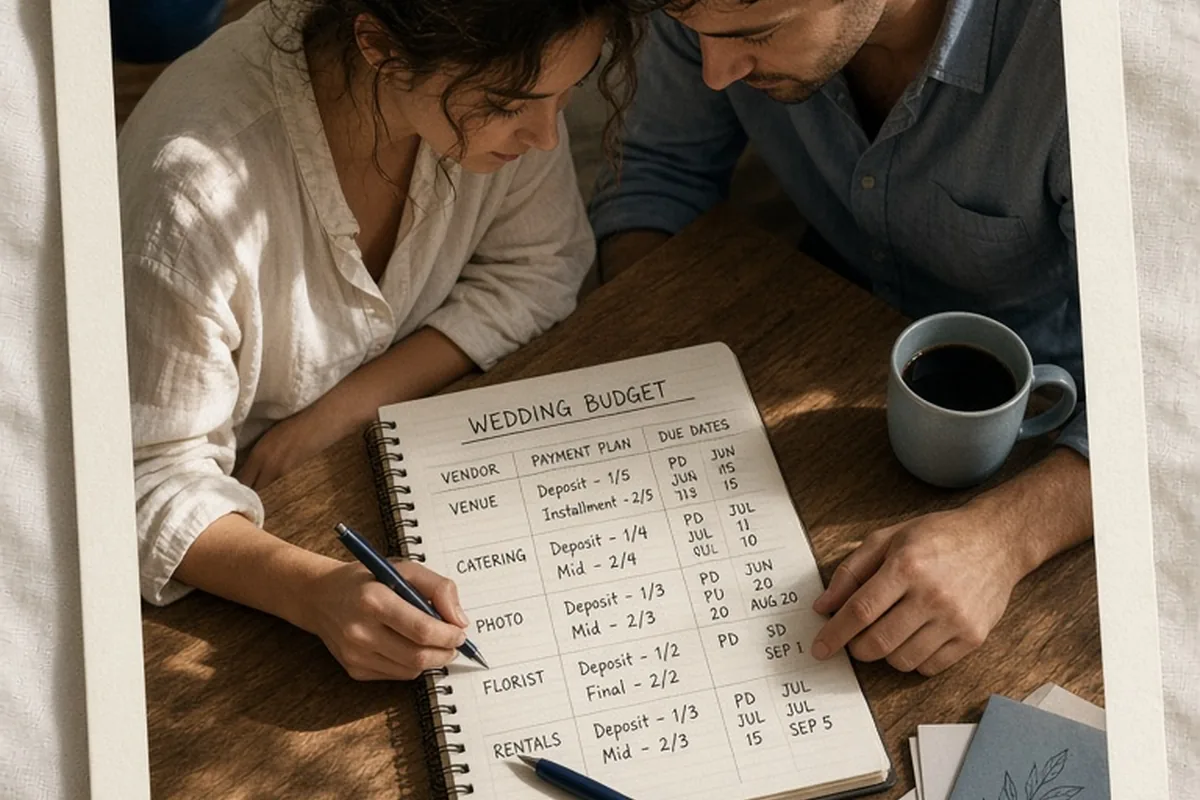 Illustration for How to Budget for Wedding Payment Plans with Vendors
