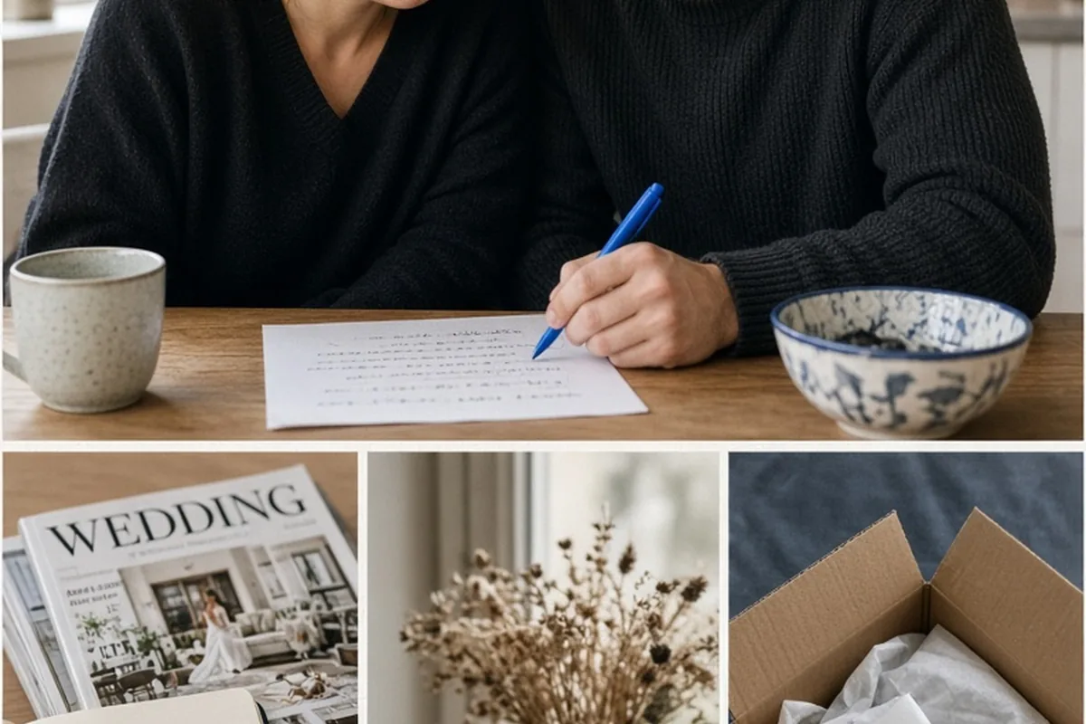 Illustration for How to Budget for Wedding Registry Lists and Final Purchases