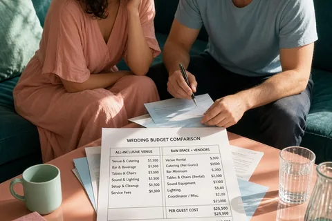 Illustration for How to Compare Fixed-Budget Wedding Options Realistically