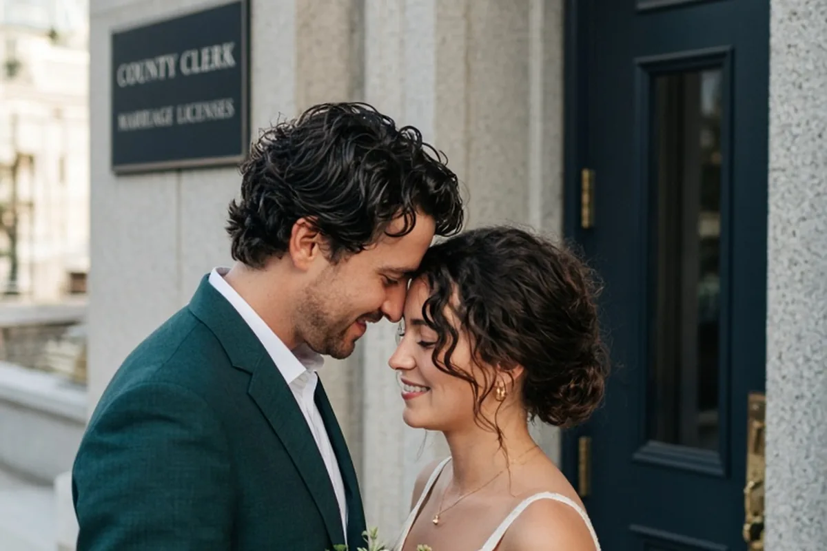 Illustration for How to plan courthouse wedding