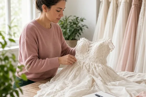 Illustration for How to Save Money on Sample Wedding Dresses for Sale