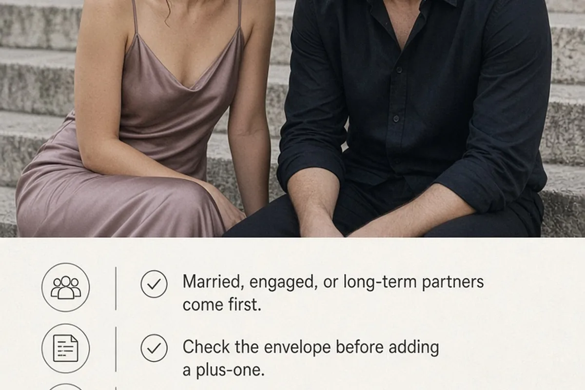 Illustration for Plus One Wedding Etiquette Checklist for Couples and Guests
