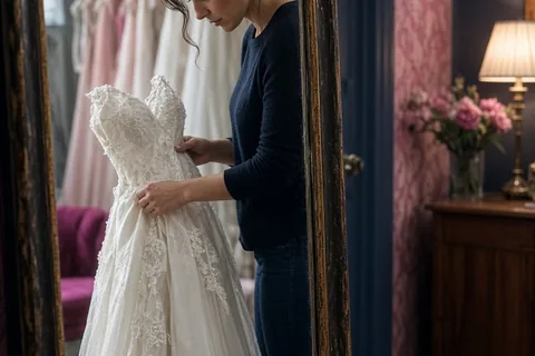 Illustration for Sample Wedding Dresses for Sale on a Budget: Off-the-Rack Guide