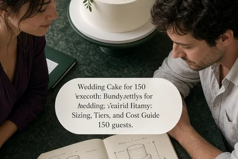 Illustration for Wedding Cake for 150 Guests: Sizing, Tiers, and Cost Guide
