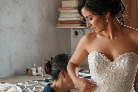 Illustration for Wedding Dress Alterations Cost Breakdown and Guide