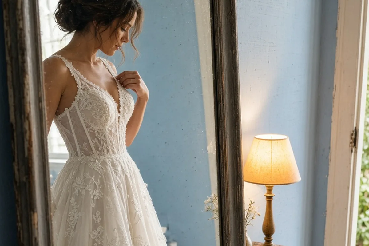 Illustration for Wedding Dress Alterations for 100 Guests: Practical Guide