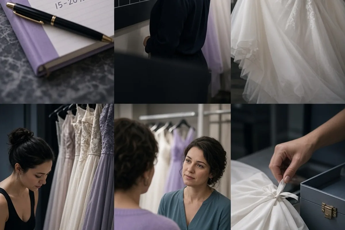 Illustration for Wedding Dress Shopping Tips for a Stress-Free Salon Experience
