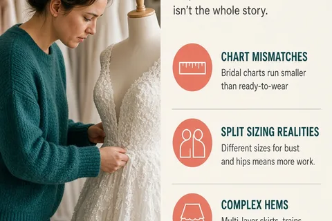 Illustration for Wedding Dress Sizing Hidden Costs and Alteration Traps