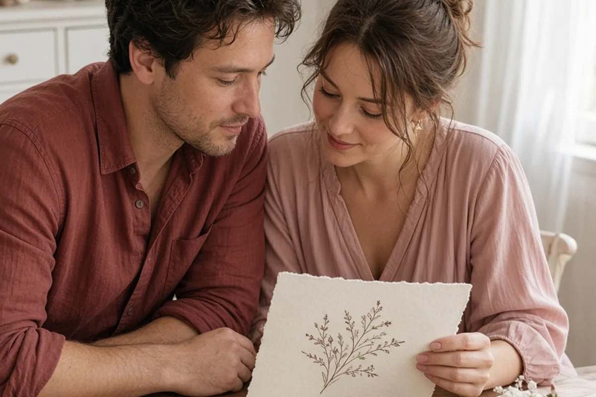Illustration for Wedding Invitations Ideas for Small Weddings: Intimate Formats