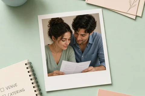 Illustration for Wedding Payment Schedule Template Questions for Couples to Ask