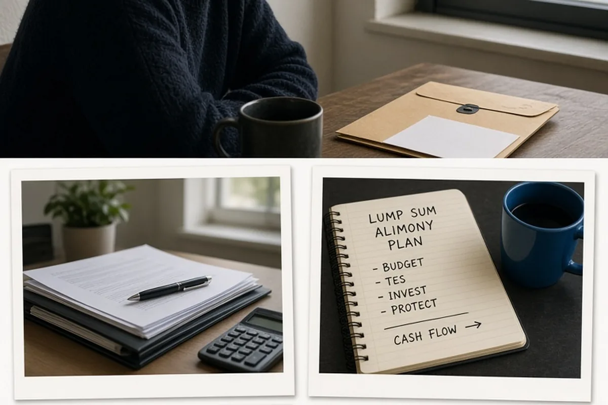 Illustration for How to Manage Finances After Lump Sum Alimony Settlement