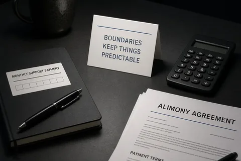 Illustration for How to Set Boundaries After Alimony Calculation Without a Lawyer