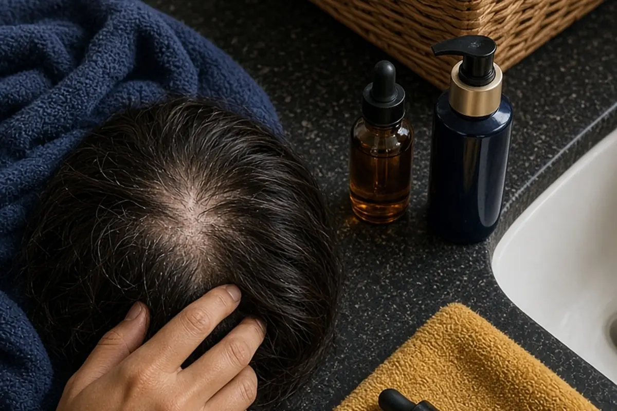Illustration for Dry Scalp Care for Women Over 40: Routine and Relief