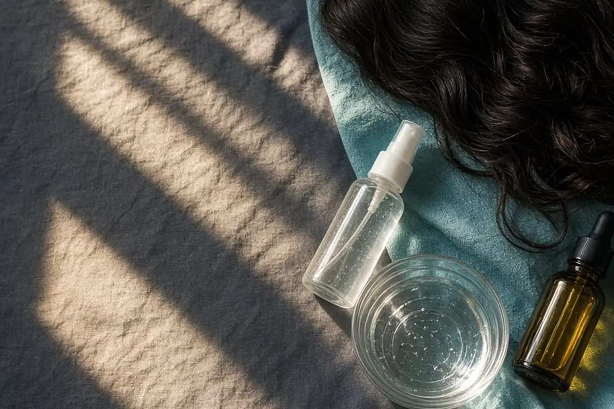 Illustration for Hair Care for Relaxed Low Porosity Hair: Retain Moisture