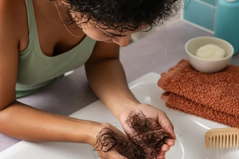 Illustration for Hair Loss After Pregnancy for Low Porosity Hair: Routine Guide