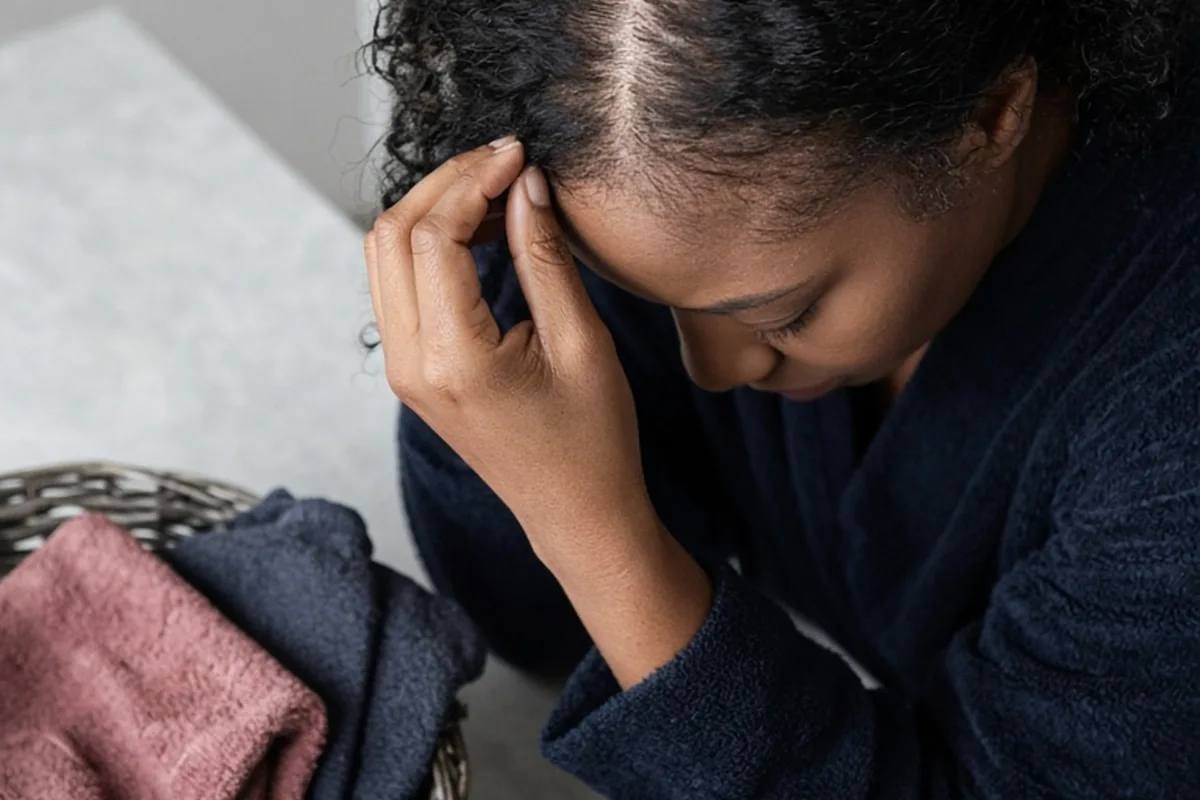 Illustration for Hair Loss in Women for Textured Hair: Causes and Care