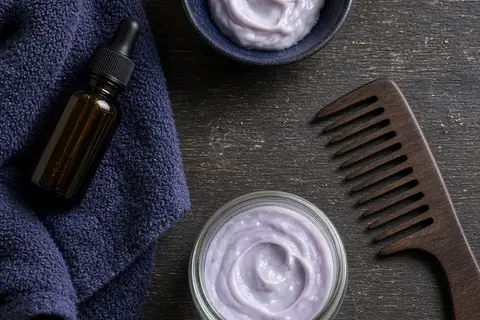 Illustration for Hair mask for dry hair routine for beginners