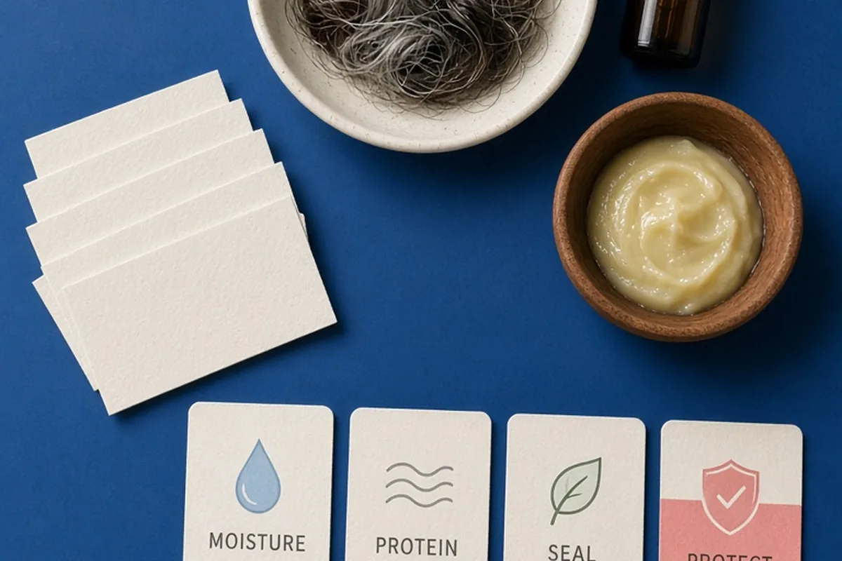 Illustration for High Porosity Hair for Women Over 40: Routine and Moisture Guide