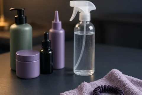 Illustration for Does Water Moisturize Hair? How to Hydrate and Seal Strands