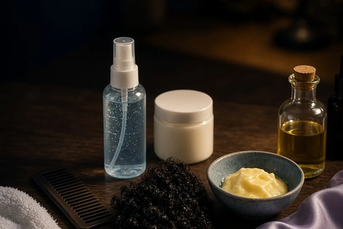 Illustration for How to Care for and Moisturize 4C Hair Daily