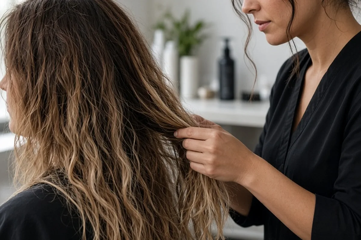 Illustration for How to Talk to a Stylist About Hair Damage: Get an Honest Plan