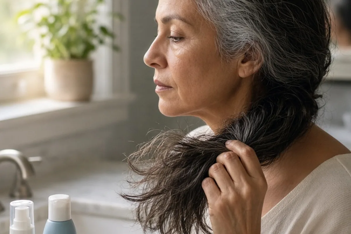 Illustration for Low Porosity Hair Products for Women Over 40: Care Guide