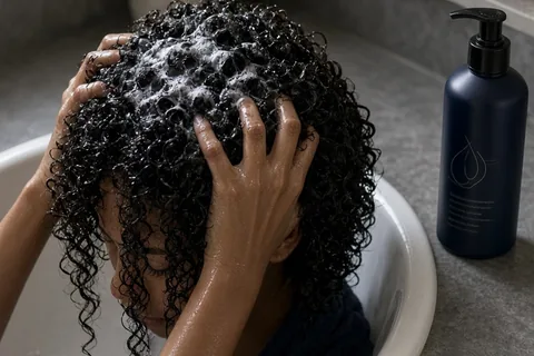 Illustration for Moisturizing Shampoo for Curly Hair: Tips for Healthy Curls